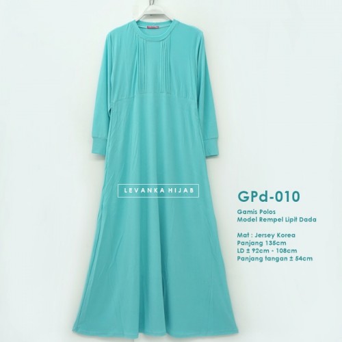 GPd-010 Gamis Polos Rempel Dada